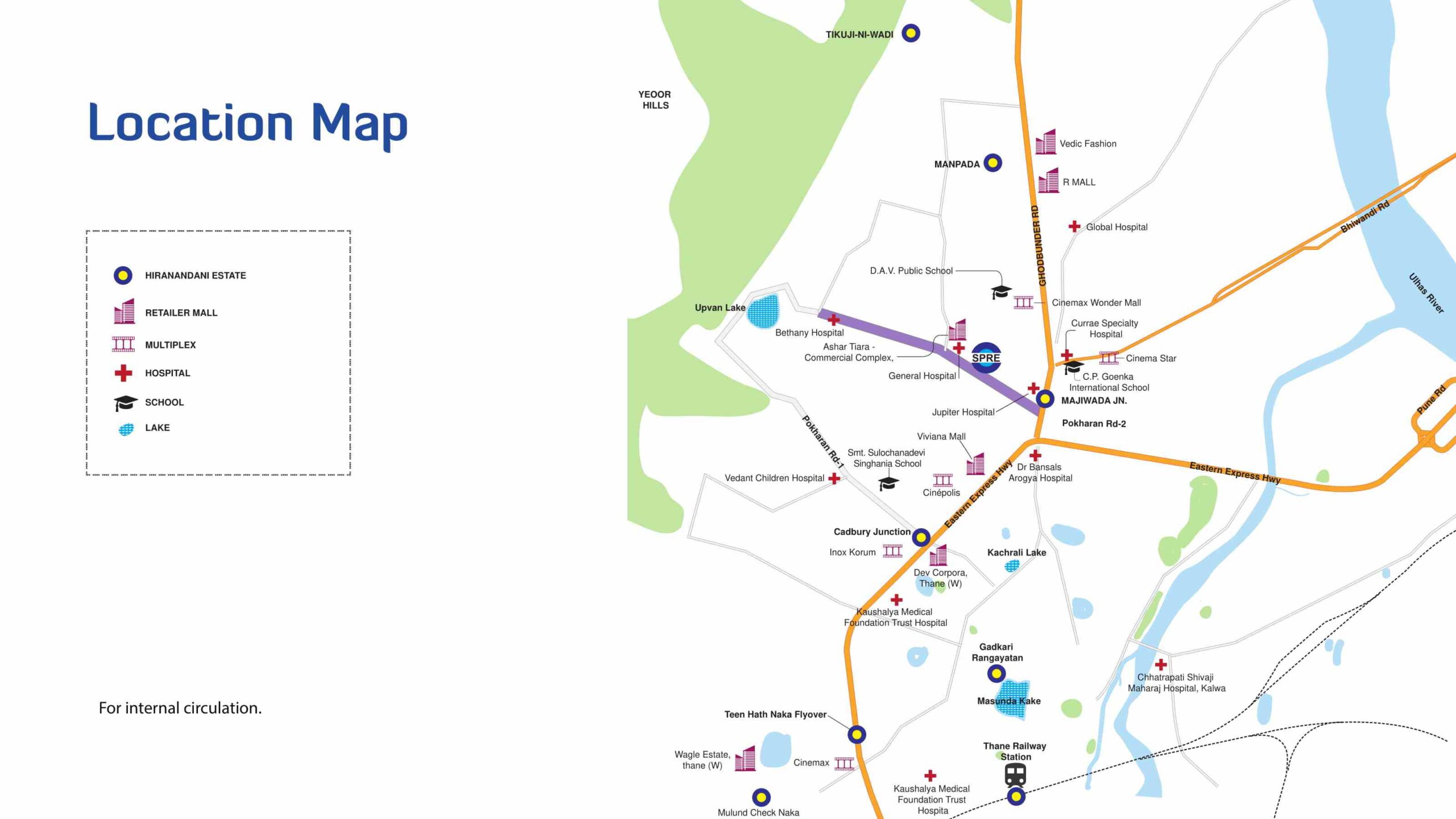 shapoorji pallonji joyville thane mumbai location map